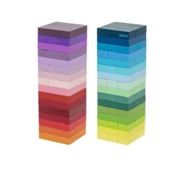 Boutiques de musées Jeu Tour à empiler - Ton chaud dégradé - Block Design Online