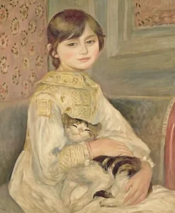 Boutiques de musées Julie Manet dit aussi L'enfant au chat (affiches d'art encadrées) Discount