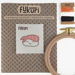 Boutiques de musées Kit de broderie Sushi crevette - Fukuri New