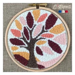 Boutiques de musées Kit Punch Needle 1 Motif Arbre d'automne Discount