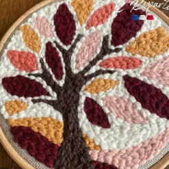 Boutiques de musées Kit Punch Needle 1 Motif Arbre d'automne Discount