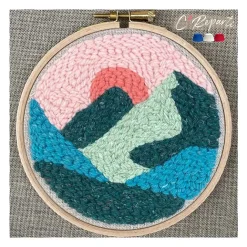 Loisirs Créatifs<Boutiques de musées Kit Punch Needle 1 Motif - Montagnes