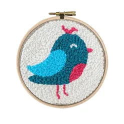 Loisirs Créatifs<Boutiques de musées Kit Punch Needle 1 Motif - Oiseau bleu