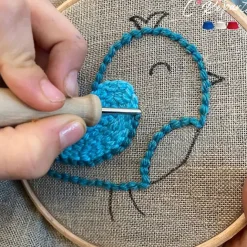 Loisirs Créatifs<Boutiques de musées Kit Punch Needle 1 Motif - Oiseau bleu