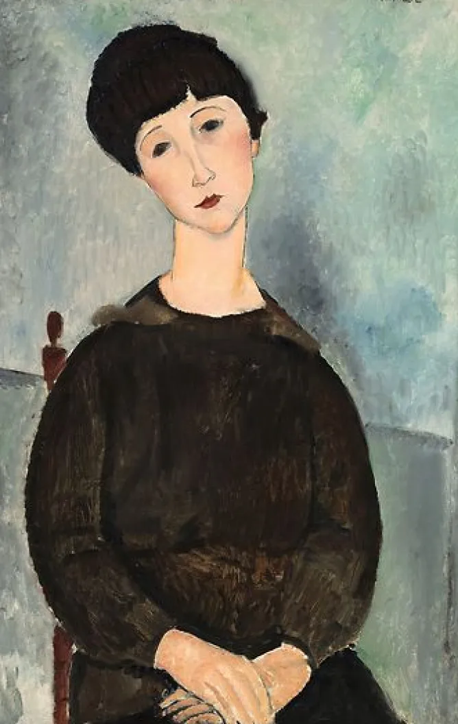 Affiches D'Art|Toiles Sans Cadre<Boutiques de musées La Chevelure noire, dit aussi Jeune fille brune assise (affiches d'art)