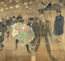 Panneaux Aluminium|Panneaux Acryliques<Boutiques de musées La Danse au Moulin Rouge, dit aussi La Goulue et Valentin le Désossé,panneau pour la baraque de La Goulue à la Foire du Trône à Paris (panneau de gauche), 1895 (panneaux aluminium)