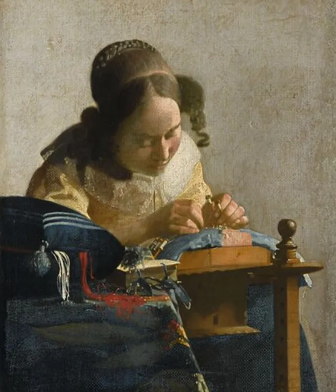 Affiches D'Art Encadrées|Toiles Sans Cadre<Boutiques de musées La Dentellière (détail) (affiches d'art encadrées)
