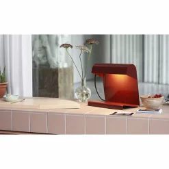 Boutiques de musées Lampe de bureau Jean Prouvé - Rouge japonais - Vitra Discount