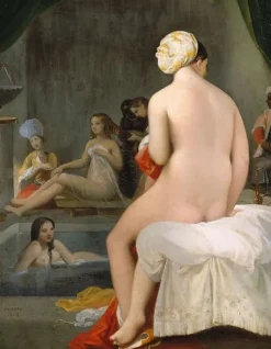 Boutiques de musées La petite baigneuse - Intérieur de harem (toiles encadrées) Discount