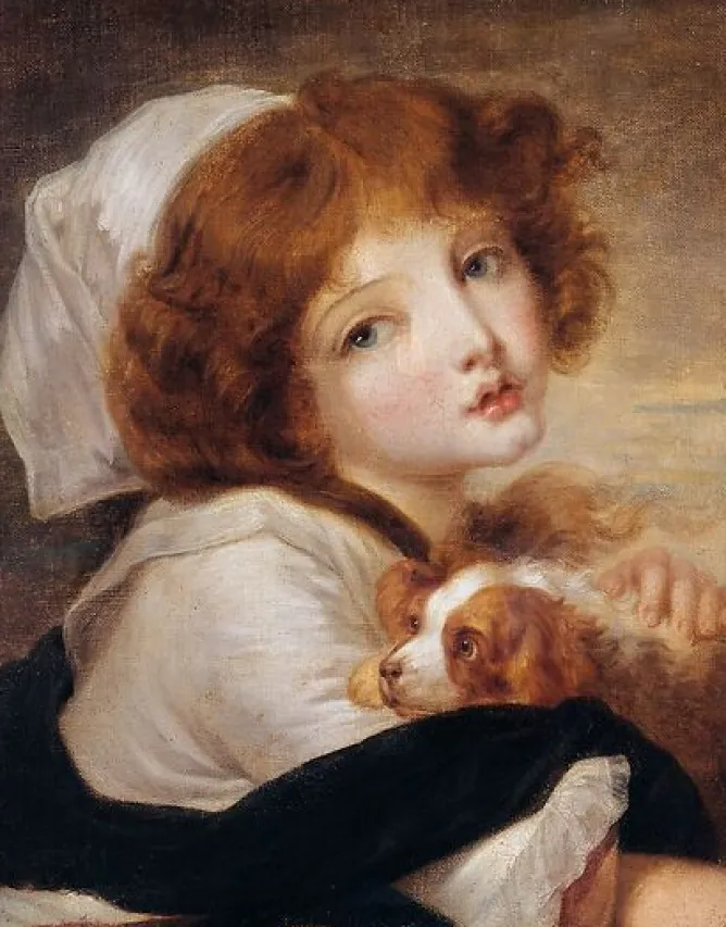Panneaux Aluminium|Panneaux Acryliques<Boutiques de musées La petite fille au chien (panneaux aluminium)