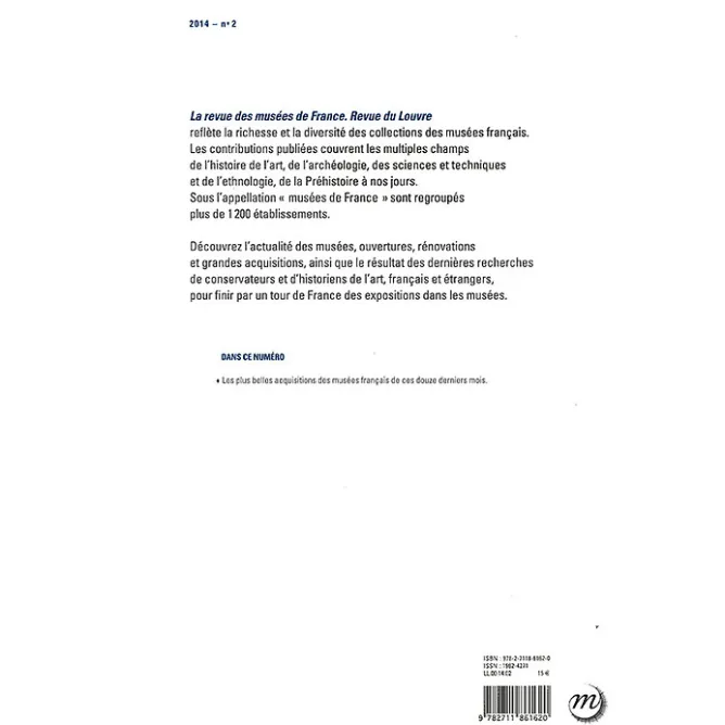 Boutiques de musées La Revue des musées de France n° 2-2014 - Revue du Louvre Clearance