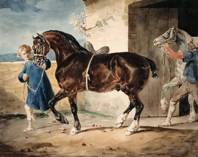 Panneaux Aluminium|Toiles Encadrées<Boutiques de musées La sortie de l'écurie (panneaux aluminium)