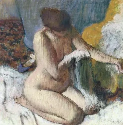 Boutiques de musées La sortie du bain ou Femme s'essuyant le bras gauche (affiches d'art encadrées)