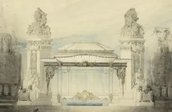 Boutiques de musées La Sortie d'un chemin de fer métropolitain (panneaux aluminium) New