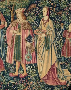 Boutiques de musées La tenture de la Vie Seigneuriale : La Promenade I/II (toiles sur châssis) Discount