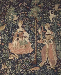Boutiques de musées La tenture de la Vie Seigneuriale : La Broderie I/II (toiles encadrées) New