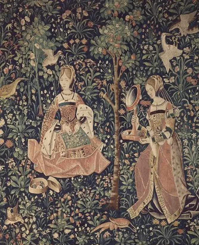 Boutiques de musées La tenture de la Vie Seigneuriale : La Broderie I/II (toiles encadrées) New