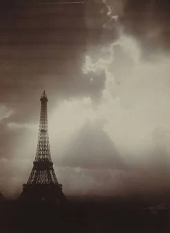 Boutiques de musées La Tour Eiffel dans le soleil couchant (toiles encadrées) Clearance