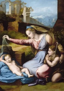 Panneaux Aluminium|Toiles Sur Châssis<Boutiques de musées La Vierge au diadème bleu ou La Vierge au voile (panneaux aluminium)
