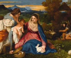 Boutiques de musées La Vierge et l'Enfant avec sainte Catherine dit "la vierge au lapin" (panneaux acryliques) Outlet