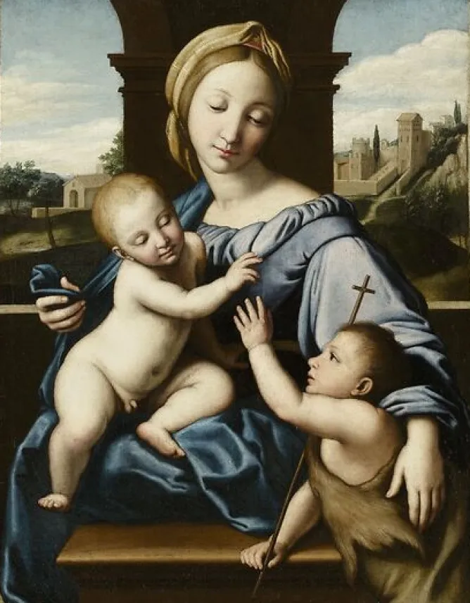 Boutiques de musées La Vierge à l'Enfant avec saint Jean (affiches d'art) New