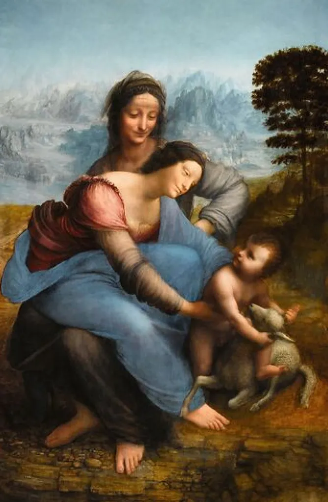 Toiles Sans Cadre|Toiles Encadrées<Boutiques de musées La Vierge, l'Enfant Jésus et Sainte Anne (toiles sans cadre)