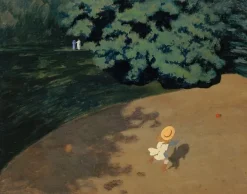 Affiches D'Art|Affiches D'Art Encadrées<Boutiques de musées Le ballon ou Coin de parc avec enfant jouant au ballon (affiches d'art)