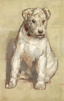 Boutiques de musées Le chien Betty (toiles sans cadre) Best