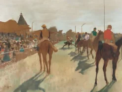 Panneaux Aluminium|Toiles Sur Châssis<Boutiques de musées Le Défilé, dit aussi Chevaux de course devant les tribunes (panneaux aluminium)