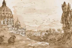 Boutiques de musées Le dôme de Saint-Pierre de Rome, vu du Janicule (panneaux acryliques) Best