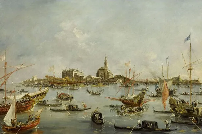 Boutiques de musées Le Doge sur le Bucentaure, à San Nicolo di Lido à Venise, le jour de l'ascension (panneaux aluminium) Discount