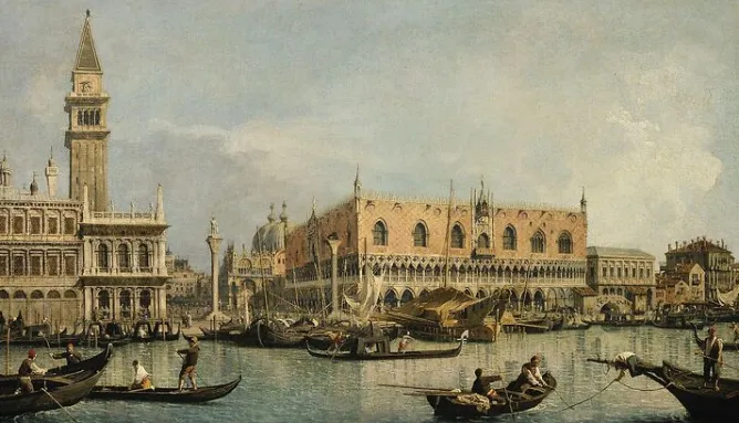 Panneaux Acryliques|Toiles Encadrées<Boutiques de musées Le Môle - Vue du bassin de Saint Marc (panneaux acryliques)