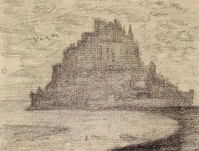 Affiches D'Art Encadrées<Boutiques de musées Le Mont de Saint-Michel dans la brume (affiches d'art encadrées)
