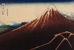 Panneaux Aluminium|Toiles Sur Châssis<Boutiques de musées Le Mont Fuji sous l'orage avec des éclairs (panneaux aluminium)
