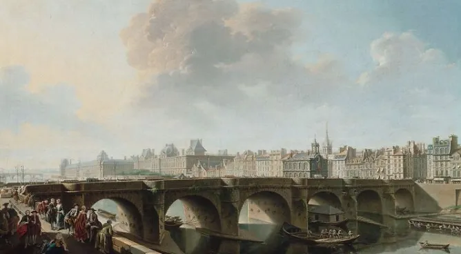 Boutiques de musées Le pont Neuf et la Samaritaine, à Paris (panneaux acryliques) Clearance