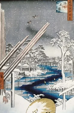 Affiches D'Art|Toiles Sans Cadre<Boutiques de musées Le quartier des charpentiers à Fukagawa, 1797-1858 (affiches d'art)