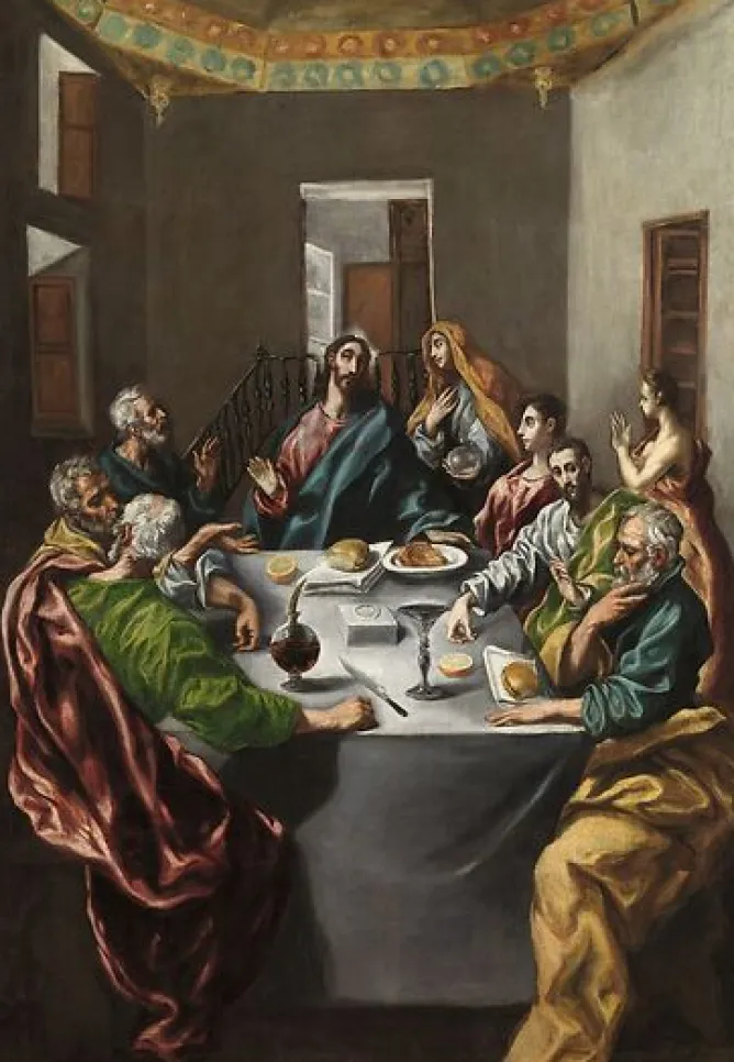 Boutiques de musées Le Repas chez Simon (détail) (panneaux aluminium) Discount