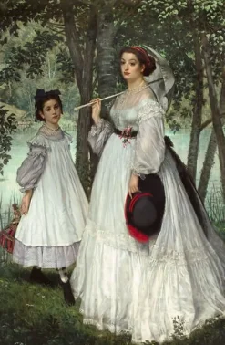 Boutiques de musées Les Deux Soeurs ; portrait, dit aussi Les Deux Soeurs, 1863 (affiches d'art encadrées) Hot