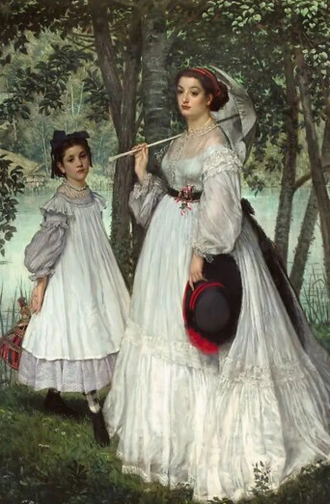 Boutiques de musées Les Deux Soeurs ; portrait, dit aussi Les Deux Soeurs, 1863 (affiches d'art encadrées) Hot