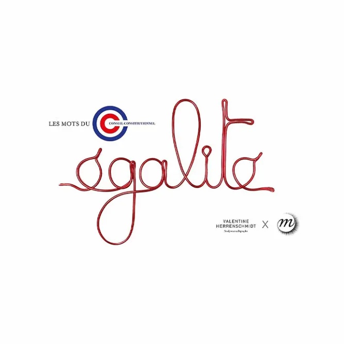 Boutiques de musées Les mots du Conseil constitutionnel - Égalité Rouge Hot