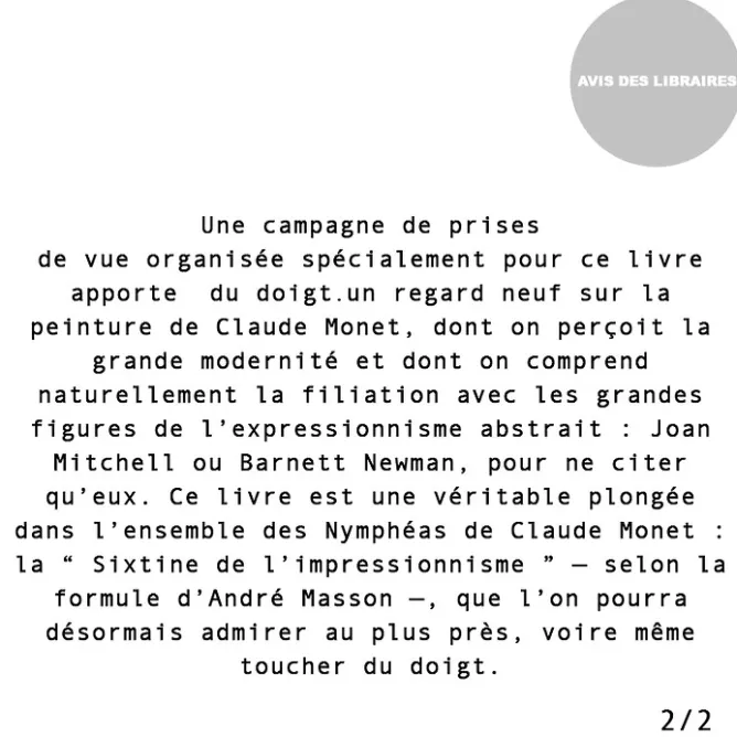 Boutiques de musées Les Nymphéas Monet Online