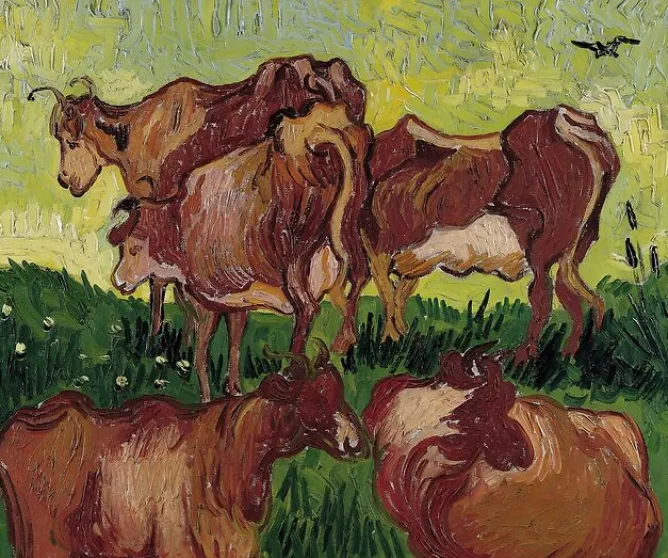 Boutiques de musées Les Vaches (d’après Gachet, d’après Jordaens) (affiches d'art) Sale