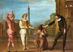 Affiches D'Art|Toiles Sans Cadre<Boutiques de musées Le Tombeau de maître André : Arlequin soldat gourmand (affiches d'art)
