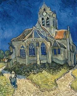Panneaux Aluminium|Toiles Encadrées<Boutiques de musées L'église d'Auvers-sur-Oise (panneaux aluminium)