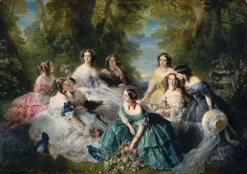 Toiles Sur Châssis|Toiles Sans Cadre<Boutiques de musées L'impératrice Eugénie entourée des dames d'honneur du palais (toiles sur châssis)