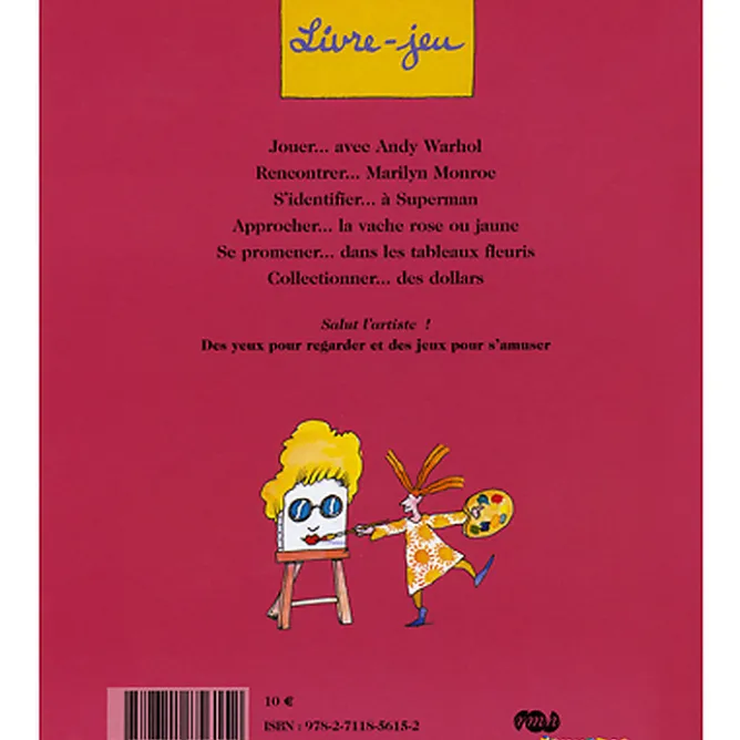 Boutiques de musées Livre-jeu Au pays de Andy Warhol - Salut l'artiste New