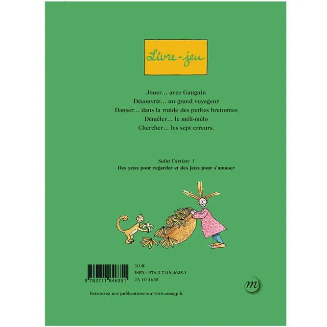 Livres Jeunesse<Boutiques de musées Livre-jeu Sur les chemins de Gauguin - Salut l'artiste