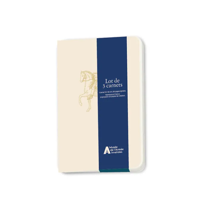 Cahiers Et Carnets<Boutiques de musées Lot de 3 carnets - Musée de l'Armée Emblèmes Louis XIV