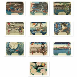 Boutiques de musées Lot de 10 Cartes postales Hiroshige Outlet