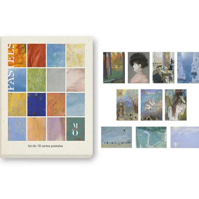 Cartes Et Marques Pages<Boutiques de musées Lot de 10 cartes postales - Pastels du musée d'Orsay, de Millet à Redon